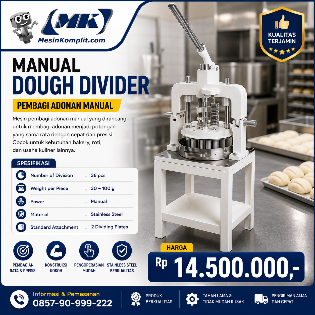 Pembagi Adonan Manual (RS...